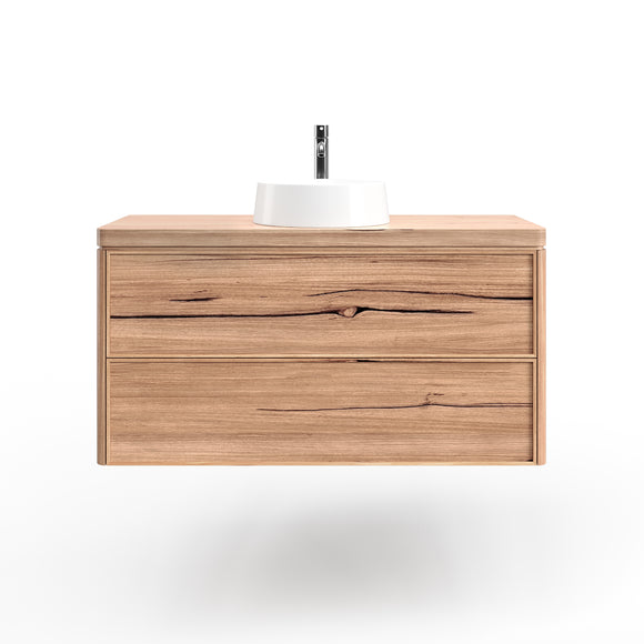 Beaded Profile Slim Shaker Timber Vanity in Messmate
