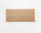 The Gallery Wall Shelf, Leaning shelf for art and photography with ledge in American Oak.  