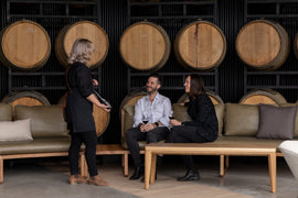 Arquette Custom Dining Tables at Nepenthe Cellar Door