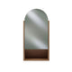 450mm 600mm 1 Arched Door Modern Mirror Shaving Cabinet in American Oak, Made in Australia