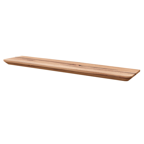Grace Solid timber floating wall shelf in Messmate custom size