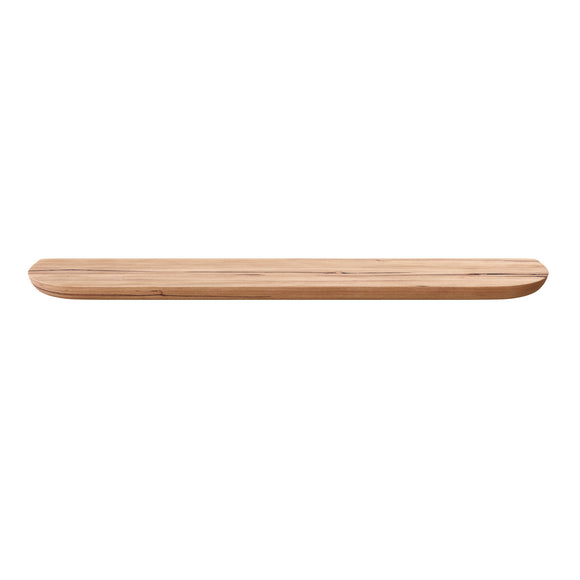 Solid Timber floating wall shelf in Messmate in a custom size