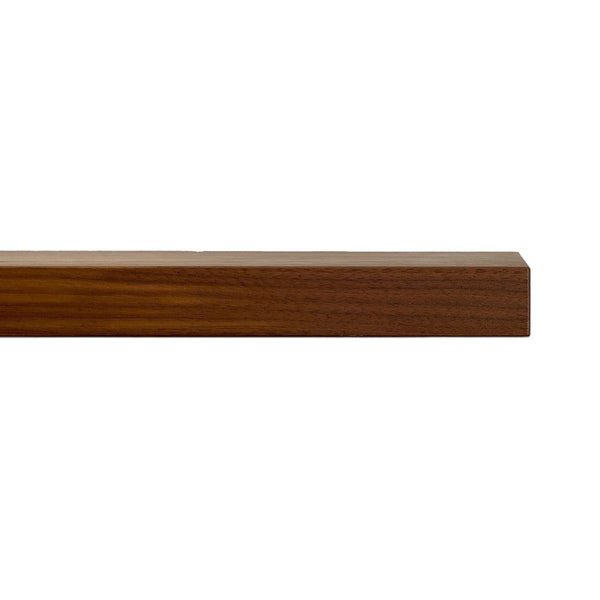 Solid American Walnut Floating Timber Shelf made to order in custom sizes. Australian Made floating wall shelf for kitchen, bathroom or tv walls. Australian Made Dark Wood Floating Timber Shelves in custom size