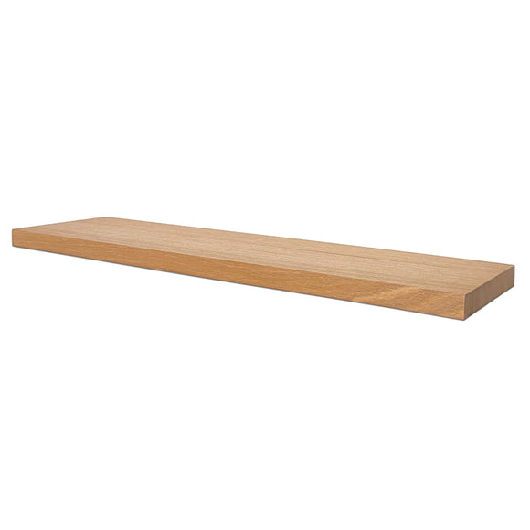 Solid Victorian Ash Floating Timber Shelf made to order in custom sizes. Australian Made floating wall shelf for kitchen, bathroom or tv walls. Australian Made Floating Timber Shelves in custom size 