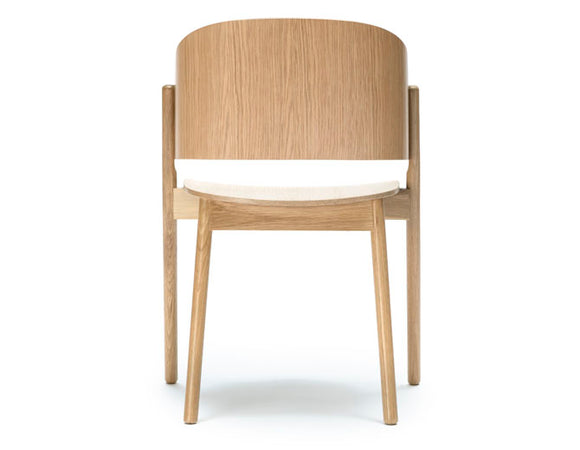 American Oak Dining Chair Australia - Curved backrest and seat in an original design. 