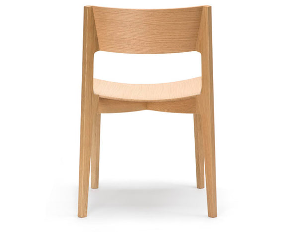 American Oak Dining Chair Australia - Curved backrest and seat in an original design. 