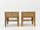 Solid American Oak Bedside Table featuring large drawer and shelf. Australian Made solid timber furniture custom made to your dimensions and style. Furniture Made in Melbourne.