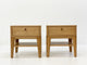 Solid American Oak Bedside Table featuring large drawer and shelf. Australian Made solid timber furniture custom made to your dimensions and style. Furniture Made in Melbourne.