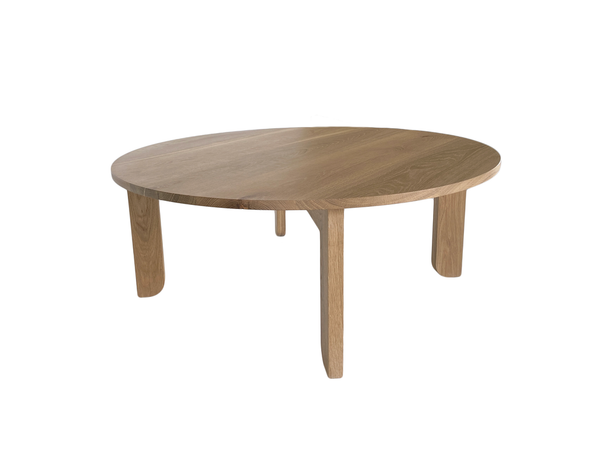 Australian Made Round Coffee Table in Solid American Oak Timber. Made in Melbourne, the Lunar Round Nesting Coffee Tables feature soft curves and half arch details to create lightness at the base of the leg. Custom sizes available.