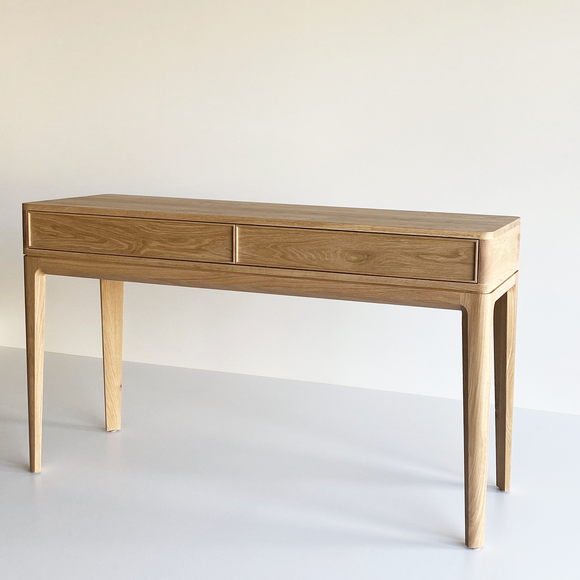 Solid American Oak Entrance Table Console Custom Made melbourne