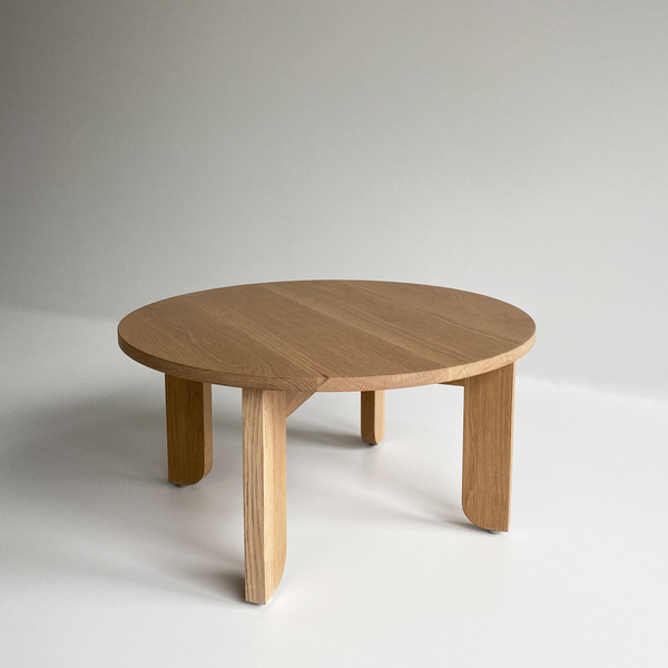 Australian Made Round Coffee Table in Solid American Oak Timber. Made in Melbourne, the Lunar Round Nesting Coffee Tables feature soft curves and half arch details to create lightness at the base of the leg. Custom sizes available.