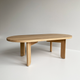 Australian Made Timber Furniture, the Pill Shaped Coffee Table in Solid American Oak. Made in Melbourne, the Lunar Pill Coffee Table features soft curves and half arch details to create lightness at the base of the leg. Custom sizes available.